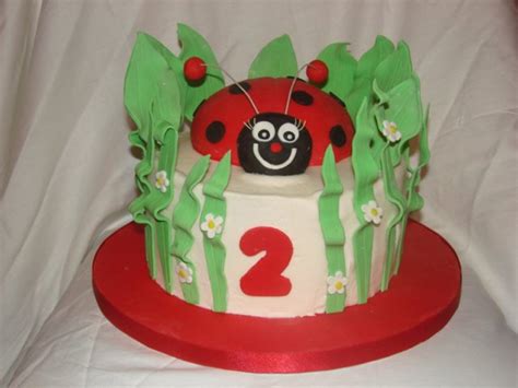 Ladybug 2nd Birthday Cake