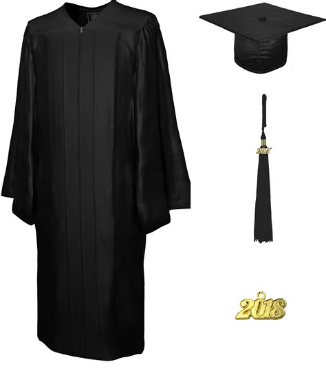 College Fashion Graduation Cap Gown Tassel Year Charm Set Shiny