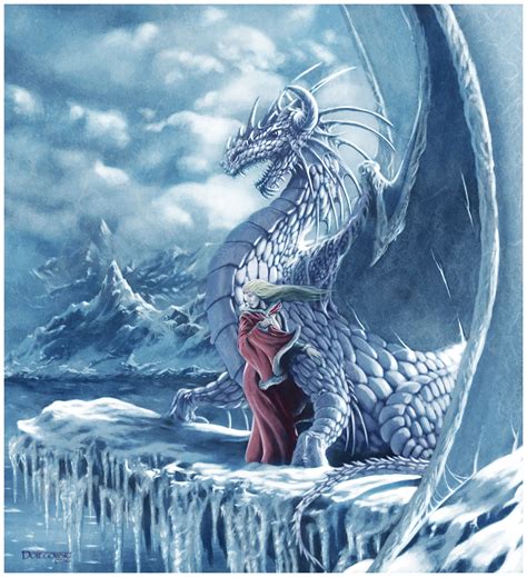 Ice Dragon And Princess Dragon Pictures Fantasy Dragon Dragon Artwork
