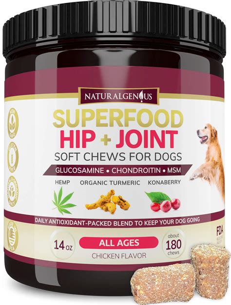 Buy Naturalgenius Hip And Joint Pain Treats Superfood For Senior Dogs