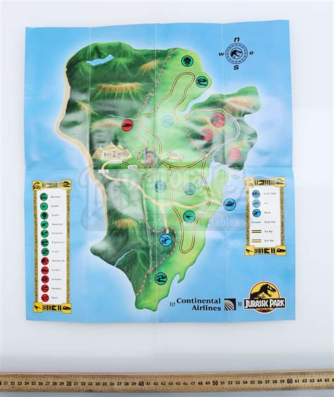 Jurassic Park Brochure Map
