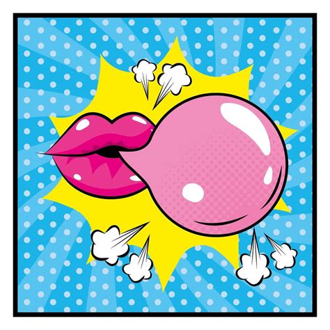 Popped Bubble Gum Bubble Clip Art