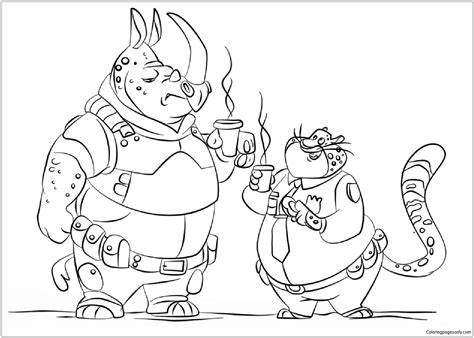 Pokemon was created by satoshi tajiri in 1996, and it is directed at the creatures called 'pokemon.'. Zootopia Police Officer Coloring Pages - Cartoons Coloring ...
