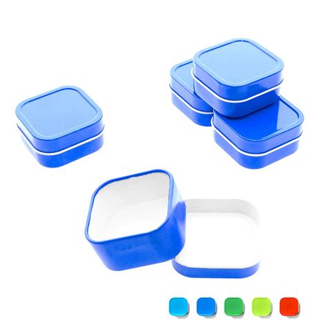 Buy Mimi Pack 4 Oz Tins 24 Pack Of Square Slip Top Tin Containers With