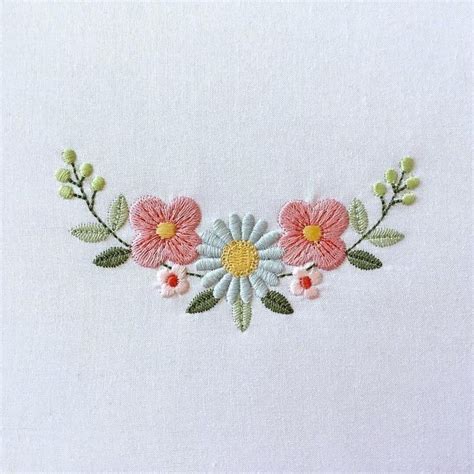 Flores Para Bordar Flores Para Bordar Embroidery Flowers Pattern