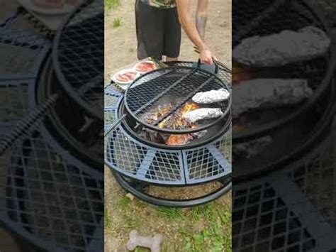 Pittopper® round fire pit covers. Big Horn 47-in W Black Steel Wood-Burning Fire Pit - YouTube