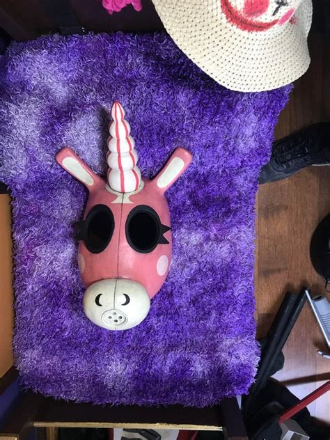 Custom Tf2 Pyro Cosplay Combustible Cutie Unicorn Mask Etsy