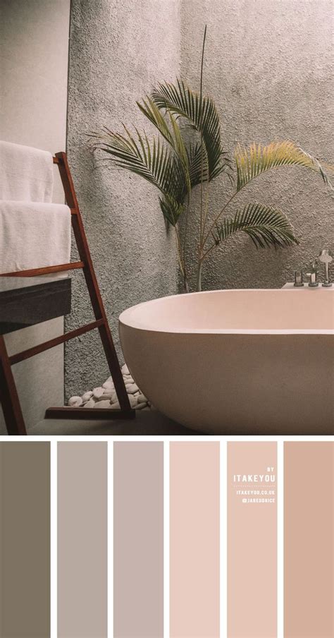 Earth Tone Color Scheme For Minimalist Bathroom House Color Palettes