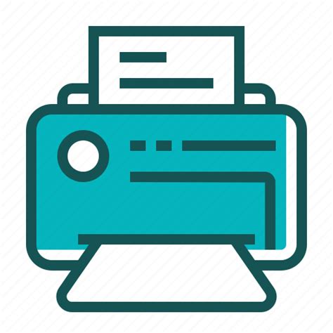 Printer Print Printing Paper File Document Icon Download On