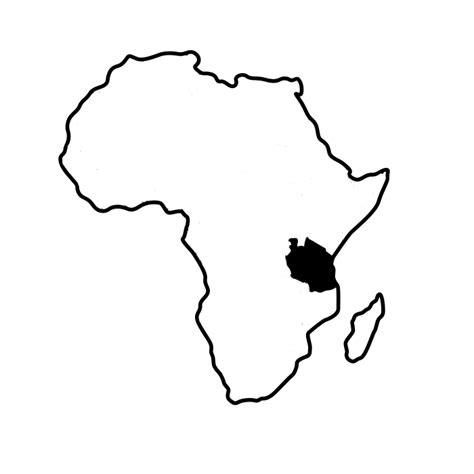 Tanzania Map Transparent