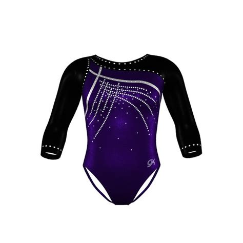 Wrapped Zig Zag Trim Leotard Gk Elite Sportswear