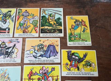 Vintage Weird Ohs Trading Cards Pick One 1966 Crazy Creepy Etsy