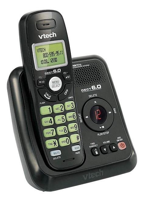 Teléfono Inalámbrico Vtech Cs6124 Negro Mercadolibre