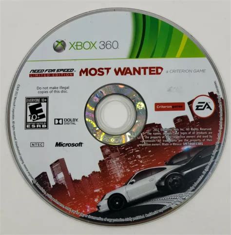 NEED FOR SPEED Most Wanted Microsoft Xbox Disc Only PicClick
