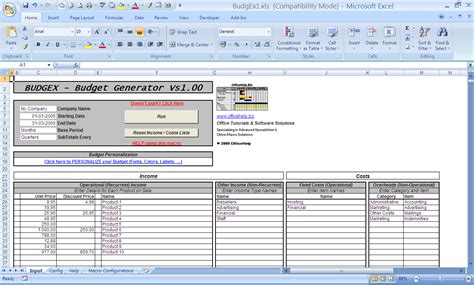 Advanced Excel Spreadsheet Templates Microsoft Spreadsheet Template A