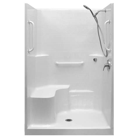 Ella Ultimate Wsa 37 In X 48 In X 80 In 1 Piece Low Threshold Shower Stall In White Shower