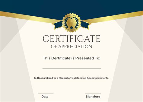 Free Printable Certificate Of Appreciation