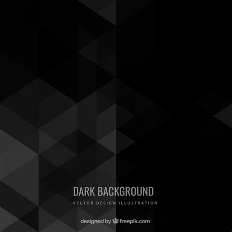 Dark Background In Geometric Style Vector Free Download