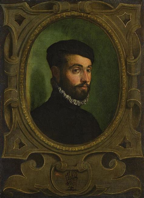 Portrait Of Torquato Tasso Aged 22 Painting By Jacopo Dal Ponte Fine