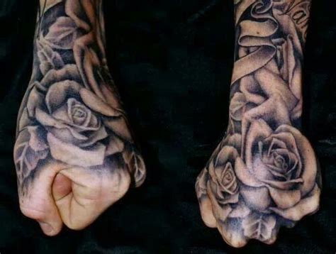 Kinda Sick Its On A Hand Men Flower Tattoo Flower Tattoos Tattoos