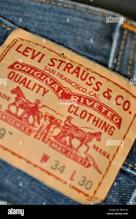 Levi Strauss Jeans Label Stock Photo Alamy