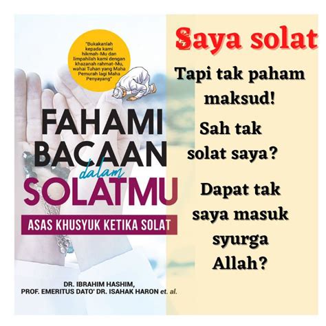 Buku Panduan Solat Fahami Bacaan Dalam Solat Belajar Sembahyang Lazada