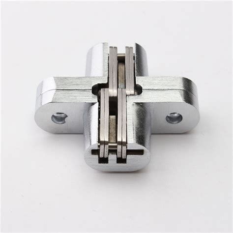 2pcs Hidden Hinge Stainless Steel Invisible Hinges Concealed Wooden Silver Ebay