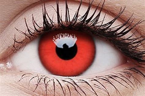 Red Devil Single Use Contact Lenses Halloween Eye Contacts