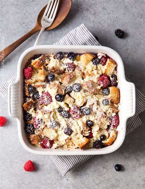 Mixed Berry Overnight Croissant Breakfast Bake The Chunky Chef