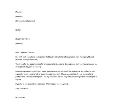 26 Resignation Letter Templates Free Word Excel Pdf Ipages Free