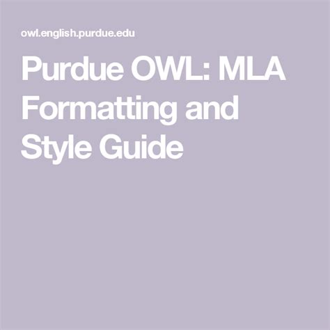 Get your apa kindle book citation 100% correct for both 6th & 7th edition! Purdue OWL: MLA Formatting and Style Guide | Mla format ...