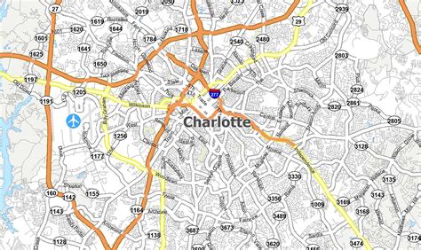 Map Of Charlotte North Carolina Travelsmaps Com Vrogue Co