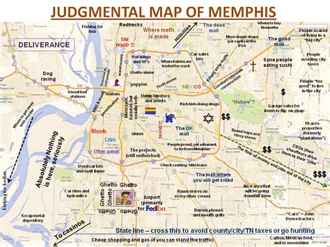 Judgmental Maps Memphis Tn By Jd Copr 2014 Jd All Rights