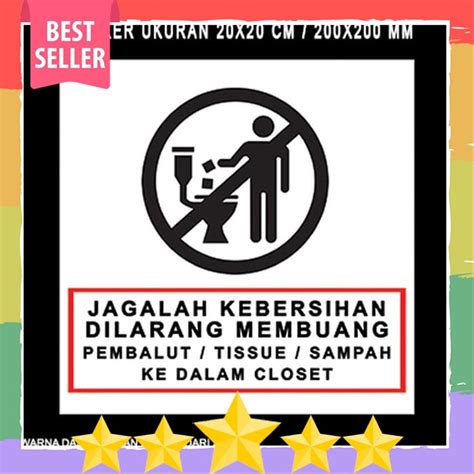Poster Jagalah Kebersihan Kamar Mandi Gambaran