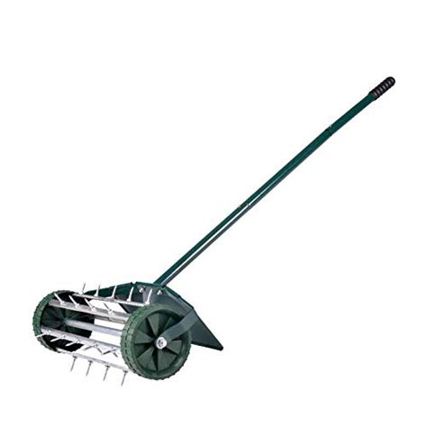 Garden Lawn Aerator With Fender Manual Roller Rolling Lawn Aerator
