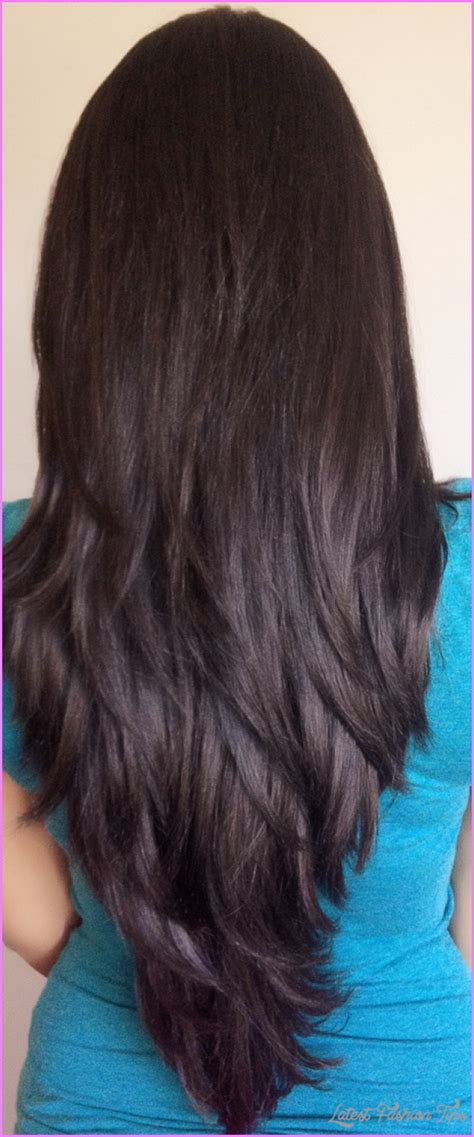 Layered Haircuts For Long Straight Hair Back View