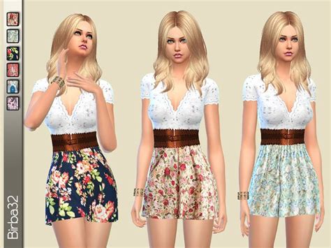 Romantic Flowers Dress The Sims 4 Catalog Sims 4 Clothing Sims 4