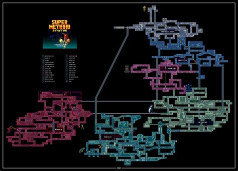 Incredibly Detailed Map Of Super Metroid Z Factor Rmetroid