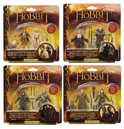 Koop Actiefiguren The Hobbit Action Figure 2 Pack Bilbo And Gollum