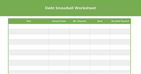 Now its time to knock out that debt! Free Debt Snowball Worksheet (Spreadsheet + Printable) - Vital Dollar