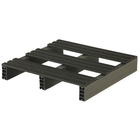 Grainger Approved 2 Way Stackable Recycled Pvc Pallet 24 Inl X 24 Inw
