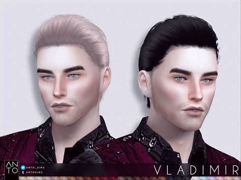 Anto Vladimir Hairstyle Vampire Hair Sims 4 Men Clothing Mod Hair