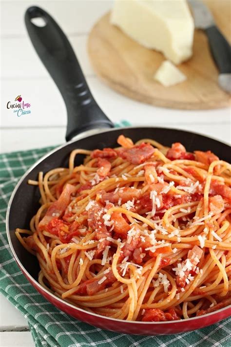 Scopri quello che puoi preparare e scegli dalla lista il tuo piatto. SPAGHETTI ALL'AMATRICIANA trucchi e consigli #ricetta # ...