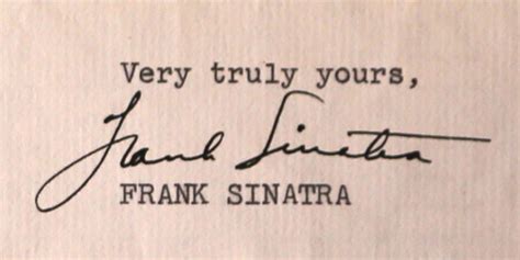 Read A Letter From Frank Sinatra That Illustrates His Thoughts