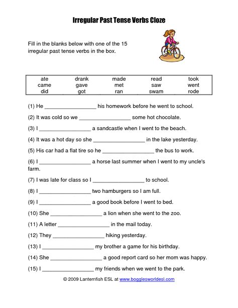 Present Simple Tense Interactive Worksheet Verb Tenses Worksheets