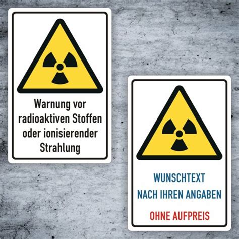Warnung Vor Radioaktiven Stoffen Oder Ionisierender Strahlung