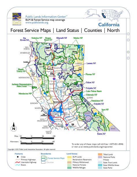 California Forest Service Maps Public Lands Interpretive Association