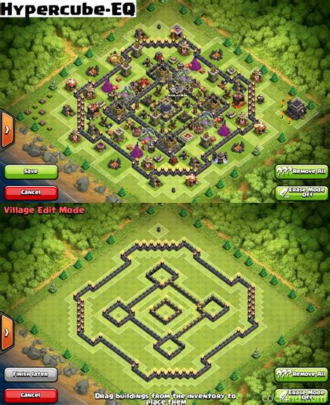 Now you might be wondering, what trophy base meant? Hypercube X - 275 Walls TH10 Farming Base Layout | Clash ...