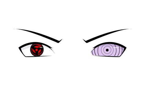Illustration Vector Graphic Of Uchiha Obito Sharingan And Rinnegan Eyes Vector Art At