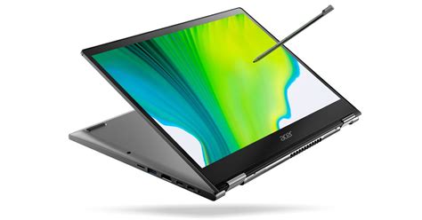Acer Spin 1 A 2 In 1 Convertible Laptop With An Active Stylus Snow